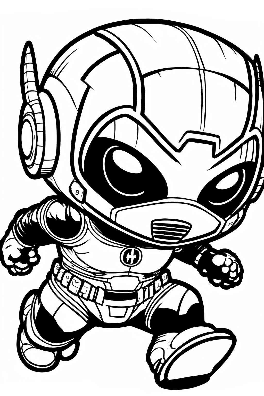 Kolorowanka Avengers z Ant-Manem do druku dla malucha