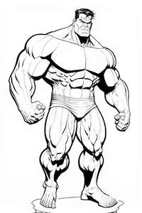 Dzieci mogą pokolorować swojego ulubionego Avengers z Hulkiem, do druku