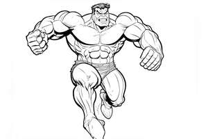 Kolorowanka z Hulkiem to świetny sposób na rozwijanie kreatywności dzieci