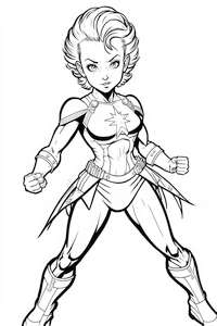 Zabawa z kolorowaniem Avengers z kapitan Marvel jest teraz możliwa dzięki małej kolorowance do wydruku