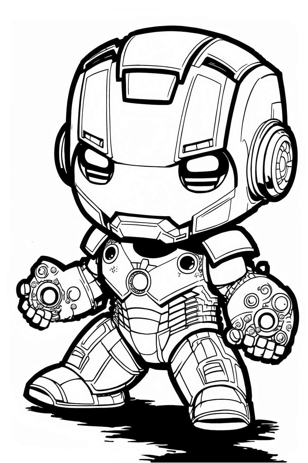 Kolorowanka Avengers z Iron Manem do wydruku dla dzieci