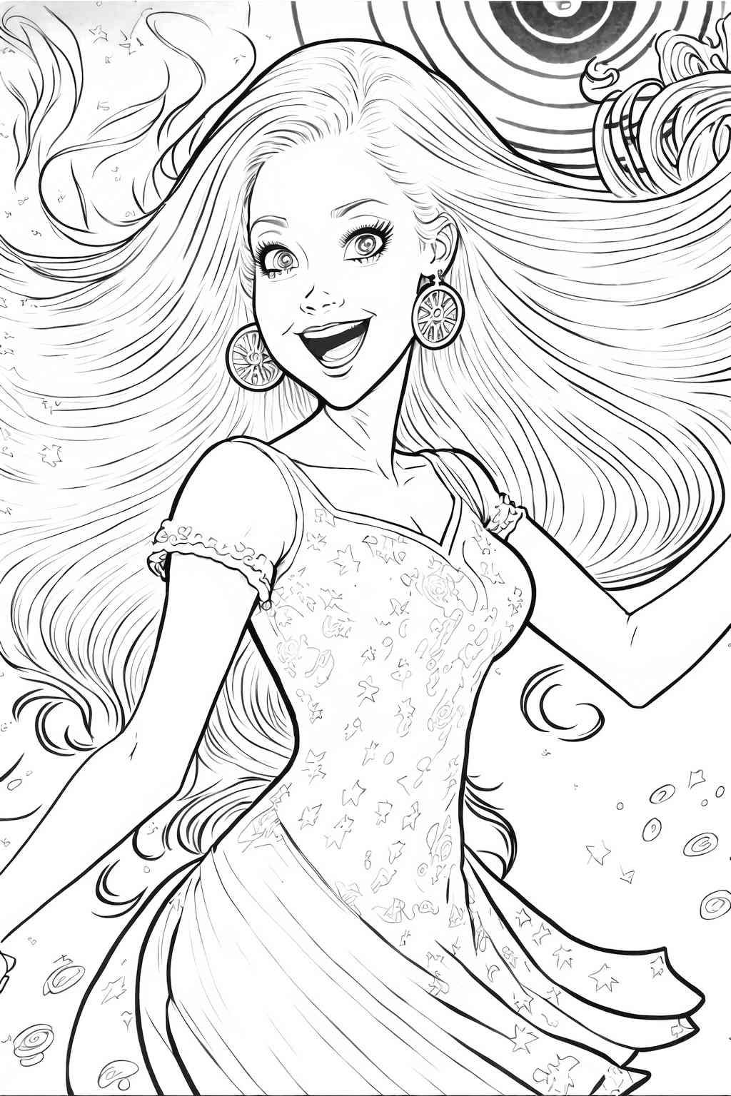 Barbie tańczy kolorowanka dla dziewczynek