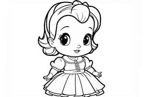 Księżniczka Bella na kolorowance