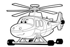 Latanie w kolorach - helikopterowa kolorowanka