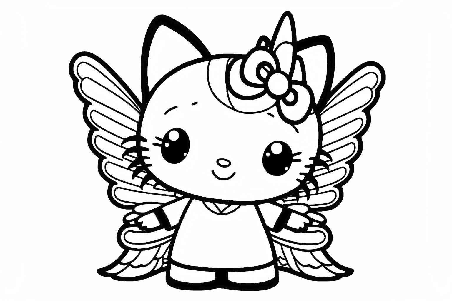 Aniołek Hello Kitty malowanka