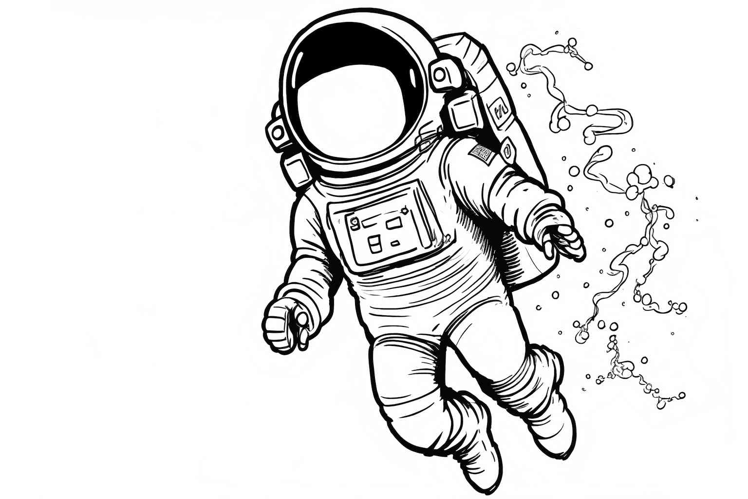 Kosmos astronauta kolorowanka dla chłopca i dziewczynki