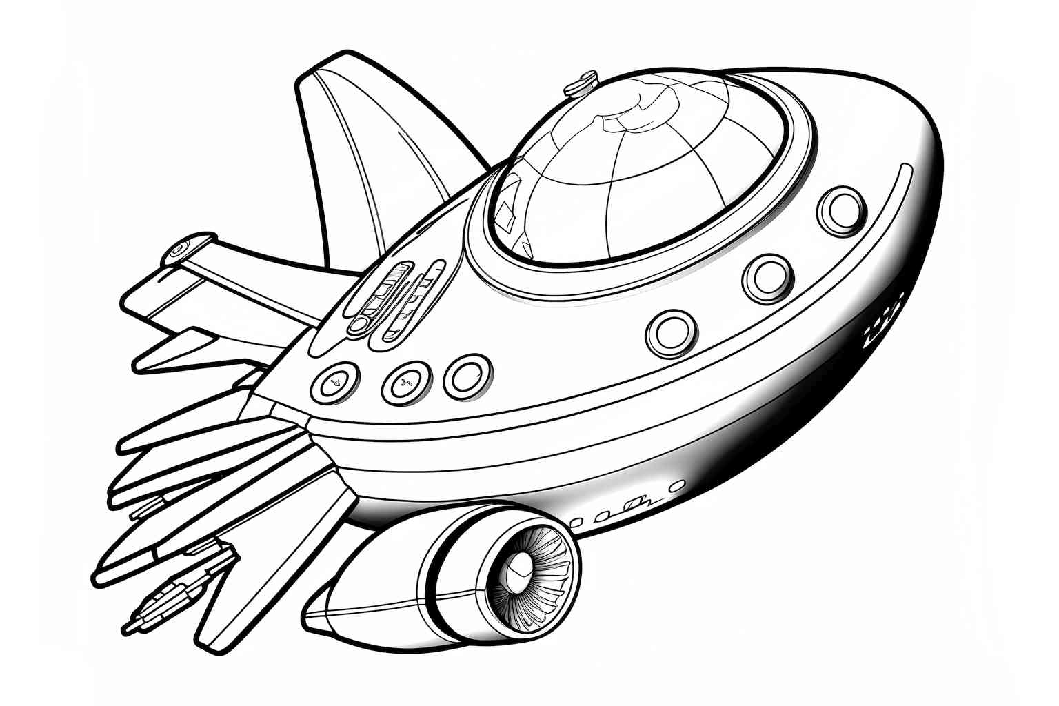 Gwiezdny statek w kosmosie