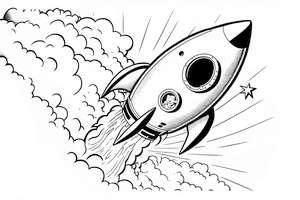 Rakieta kosmiczna dla dzieczynki i chłopca