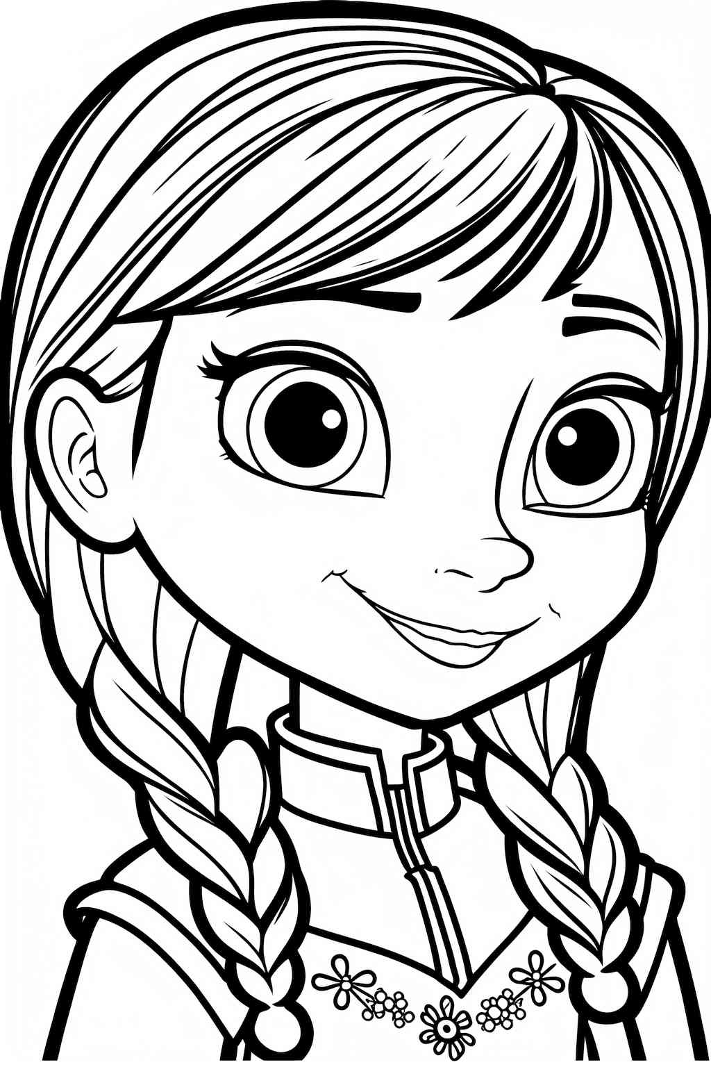 Anna w portretowej kolorowance dla dziecka