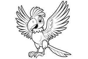 Kolorowanka z Zazu - przyjacielem Simby