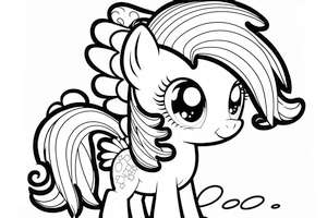 Kolorowanka My Little Pony z kucykiem - doskonała forma rozrywki dla dzieci