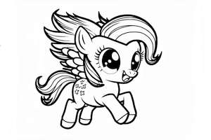 Zabaw się i pokoloruj swoje ulubione kucyki z serii my little pony, dostępne do druku