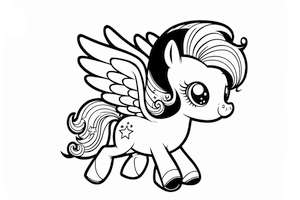 Kucyk Twilight w kolorowance My Little Pony - dla dziecka do druku