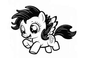 My little pony z latającym kucykiem to łatwa i kreatywna rozrywka dla dzieci