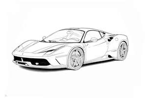 Ferrari do wydrukowania i kolorowania
