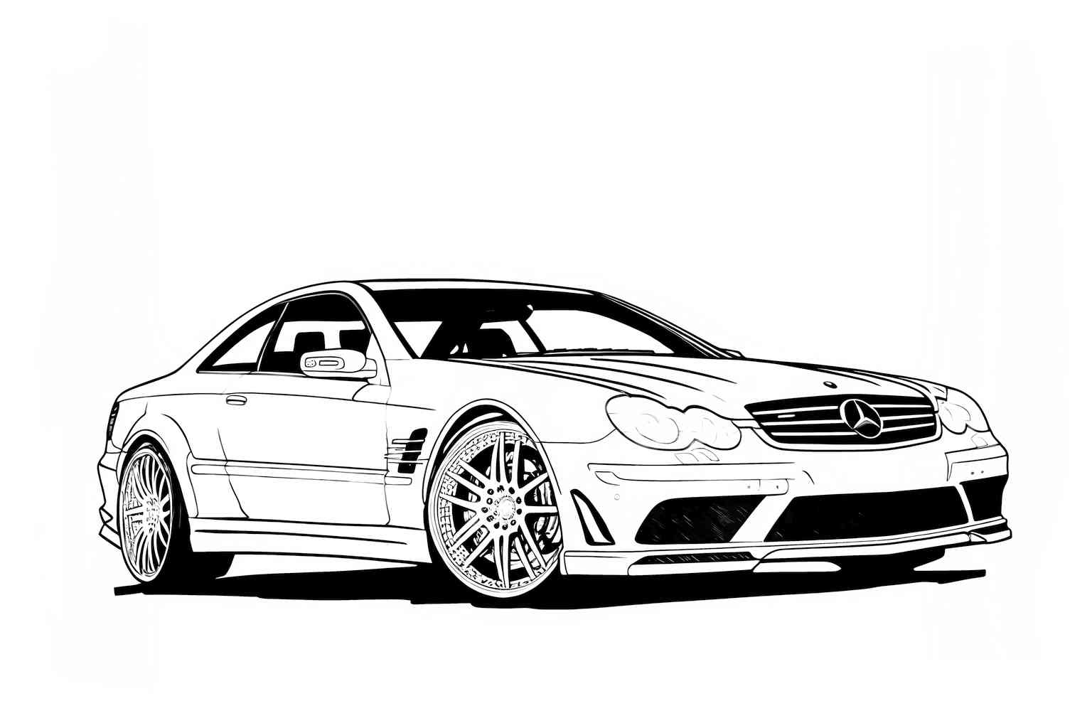 Mercedes dwudrzwiowy do malowania