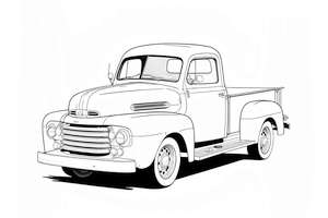 Klasyczny pickup do kolorowania