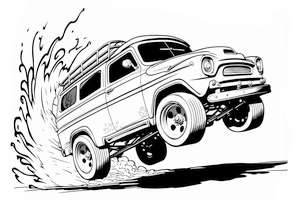 Hot Wheels podskakuje kolorowanka