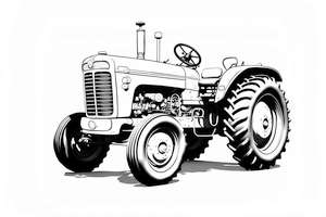 Traktor kolorowanka