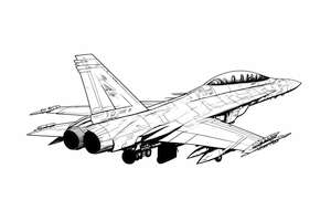 Kolorowanka z samolotem odrzutowym dla dzieci - rozbudzaj zainteresowanie technologią i nauką