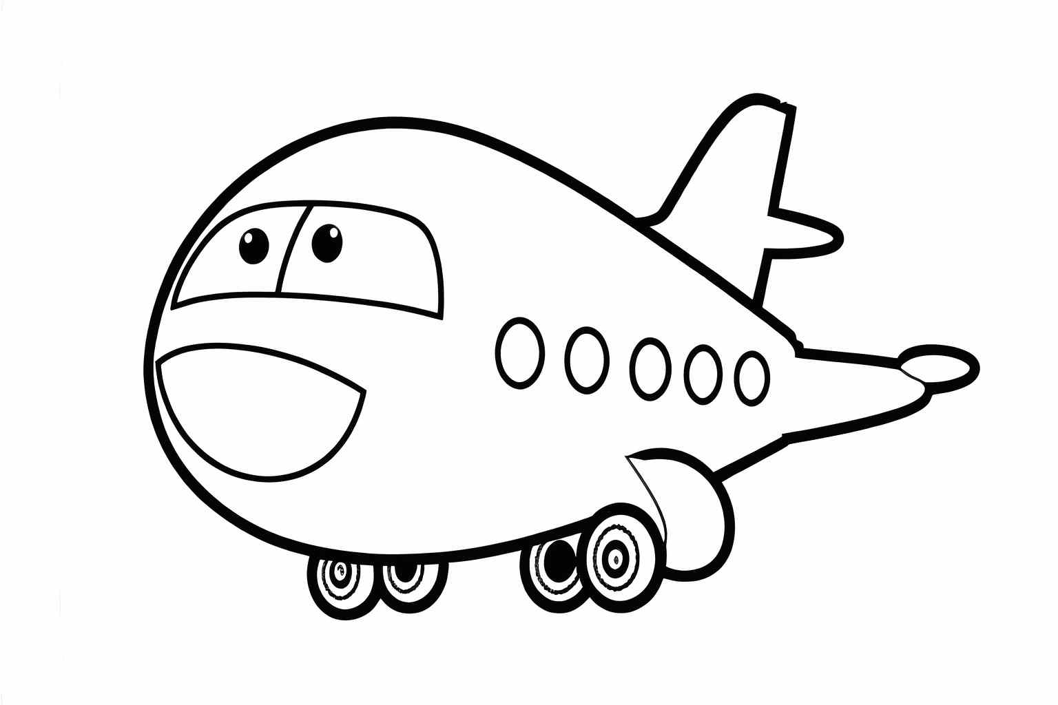 Samolot pasażerski na kolorowance - rozwijaj zdolności manualne