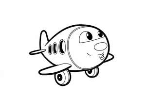 Samolot pasażerski na kolorowance - poznaj historię lotnictwa