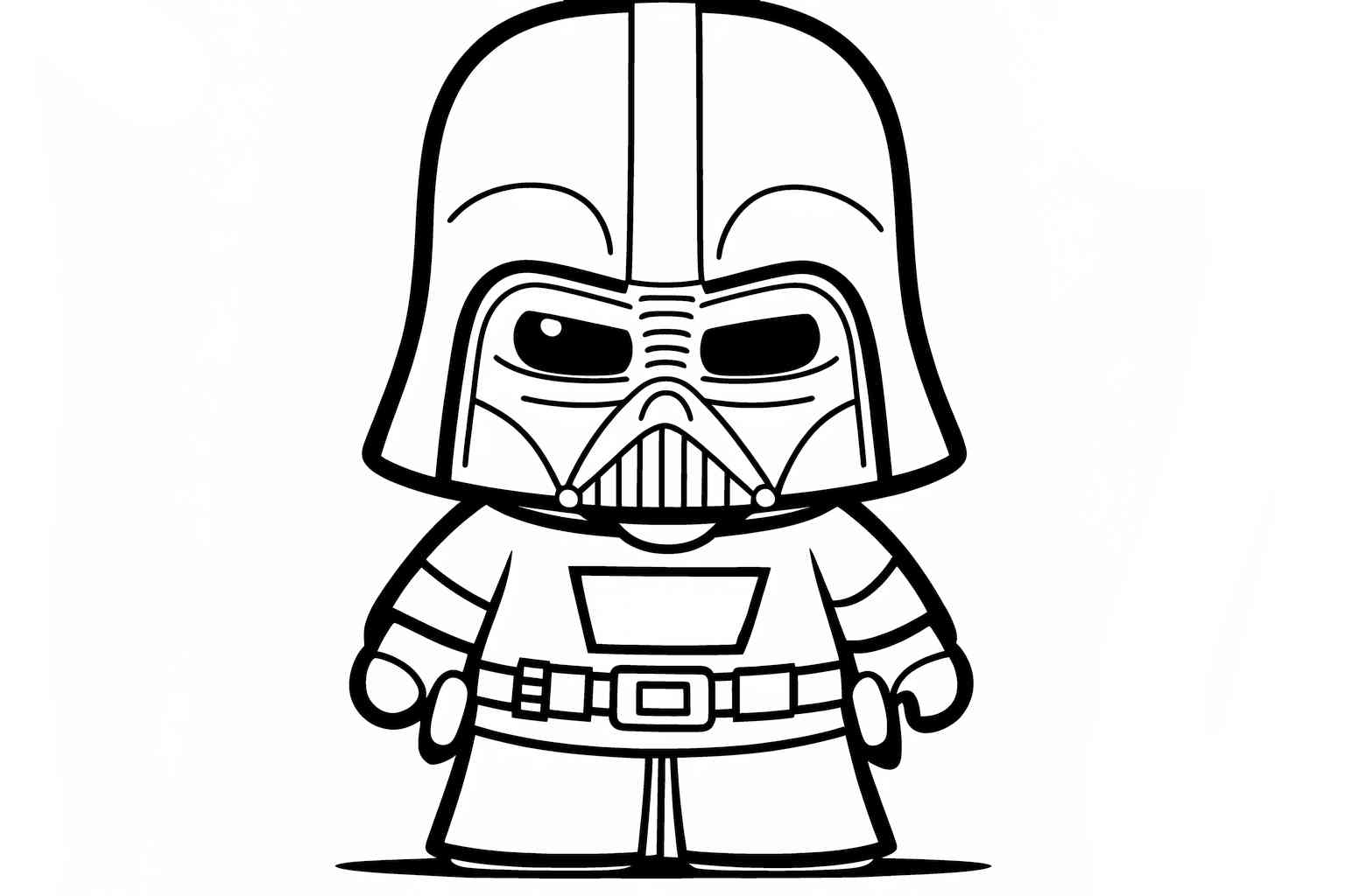 Kolorowanka z postacią Dartha Vadera z 