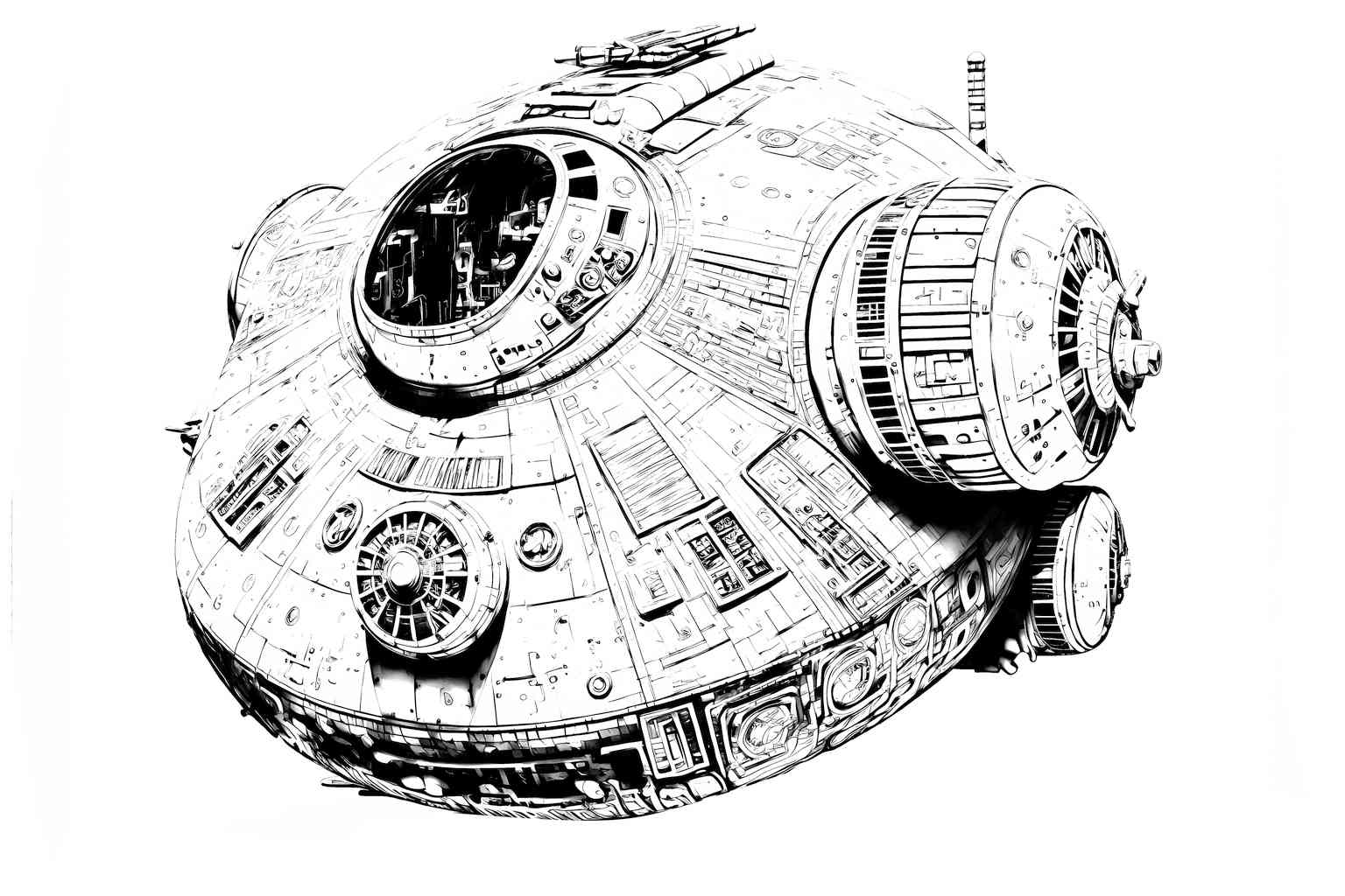 Kolorowanka Imperium ze Star Wars dla dzieci do druku