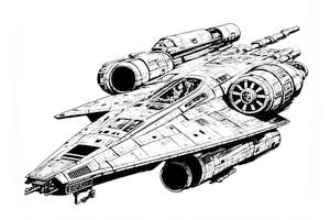Dla dziecka przygotowaliśmy do druku kolorowankę statku Rebeliantów z 