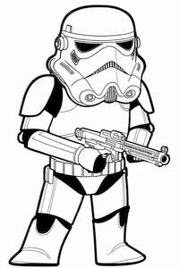 Kolorowanka Stormtroopera Imperium z 